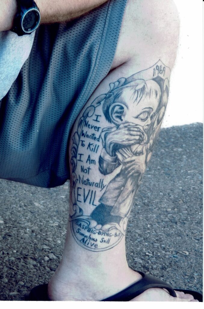 Picture of the prison tattoo described in the post.